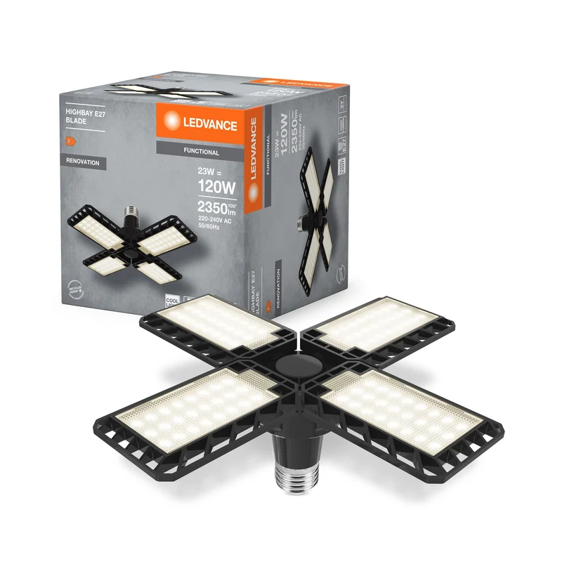LEDVANCE Highbay Blade lampe de plafond avec ailes, 23W, E27