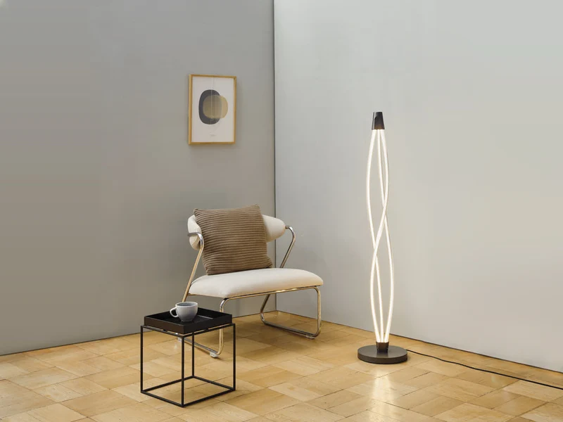 LEDVANC DECOR Lampe sur pied tourbillon, 22W, Click DIM, 3000K, 2400lm