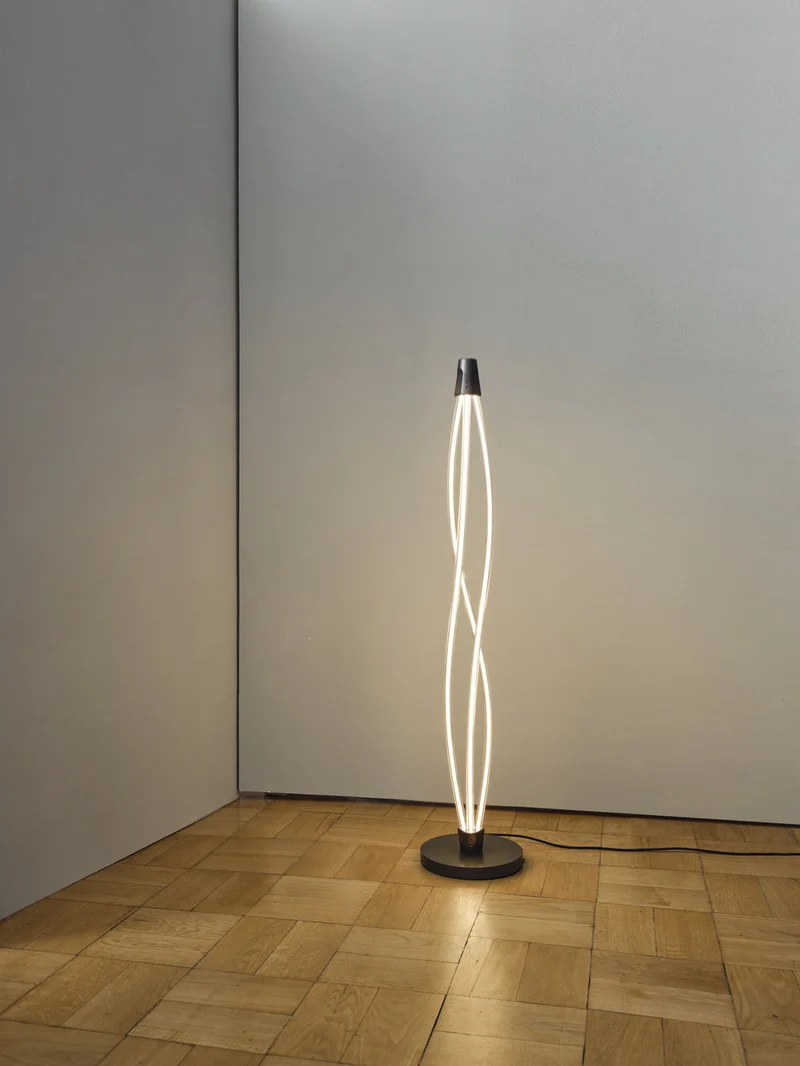 LEDVANC DECOR Lampe sur pied tourbillon, 22W, Click DIM, 3000K, 2400lm