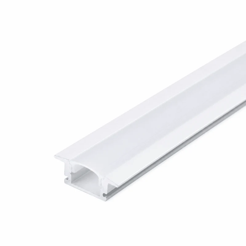 Profilé Aluminium Encastrable 2m pour Ruban LED - Cache Opaque