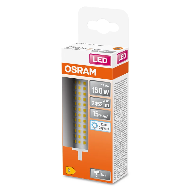OSRAM LED Line Lampe, 19W, 2452lm, R7s, 6500K, lumière du jour froide
