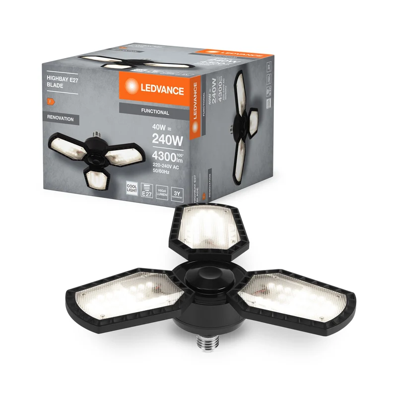 LEDVANCE Highbay Blade plafonnier avec ailes 40W 840 E27