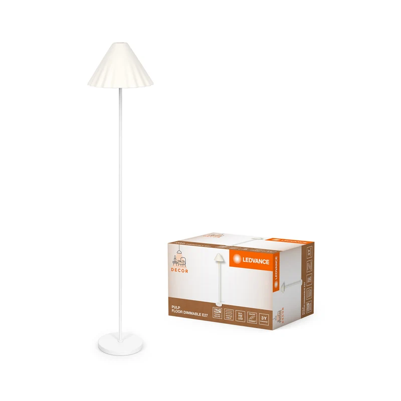 LEDVANCE DECOR Lampe sur pied Decor Pulp blanc, E27, dimmable