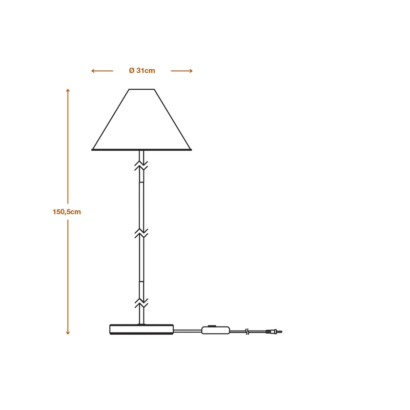 LEDVANCE DECOR Lampe sur pied Decor Pulp blanc, E27, dimmable