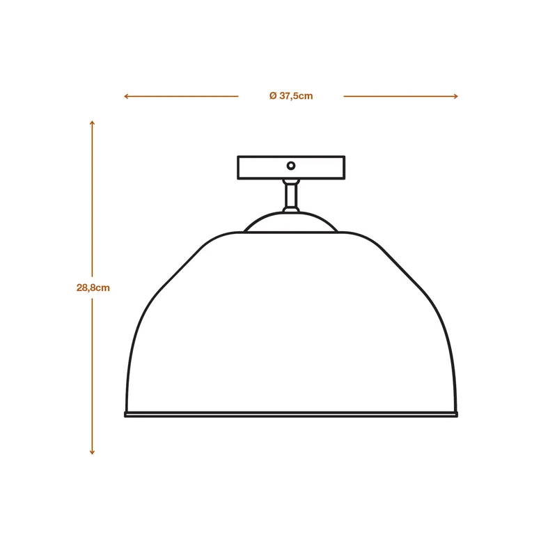 LEDVANCE DECOR Plafonnier Decor Camel Bell blanc, E27, 375 mm