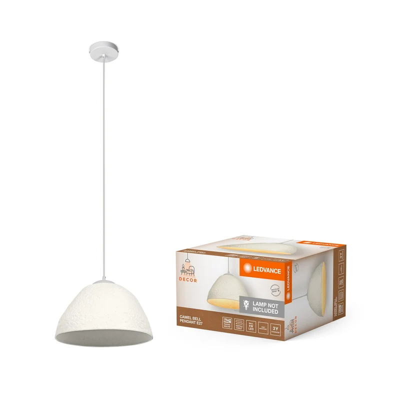 LEDVANCE DECOR Suspension décorative Decor Camel Bell blanc, E27, 375 mm