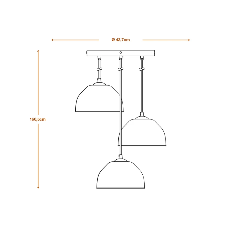 LEDVANCE suspension décor 3 flammes Decor Camel Bell blanc, E14