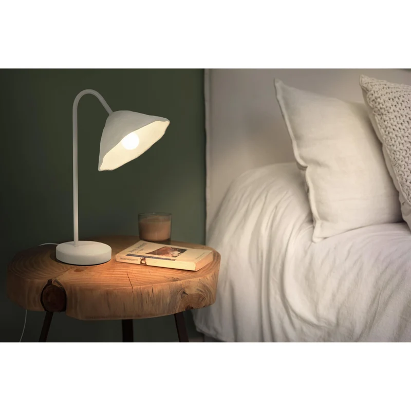 LEDVANCE DECOR Lampe de table Decor Lotus Leaf blanche, E14, dimmable