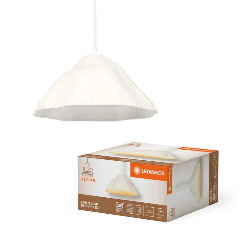 LEDVANCE DECOR Suspension décorative Decor Lotus Leaf blanc, E27, 396 mm