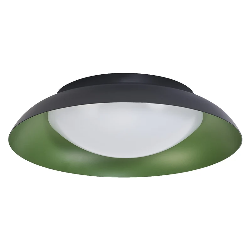 LEDVANCE ORBIS Plafonnier Plate 19W 310mm noir/vert
