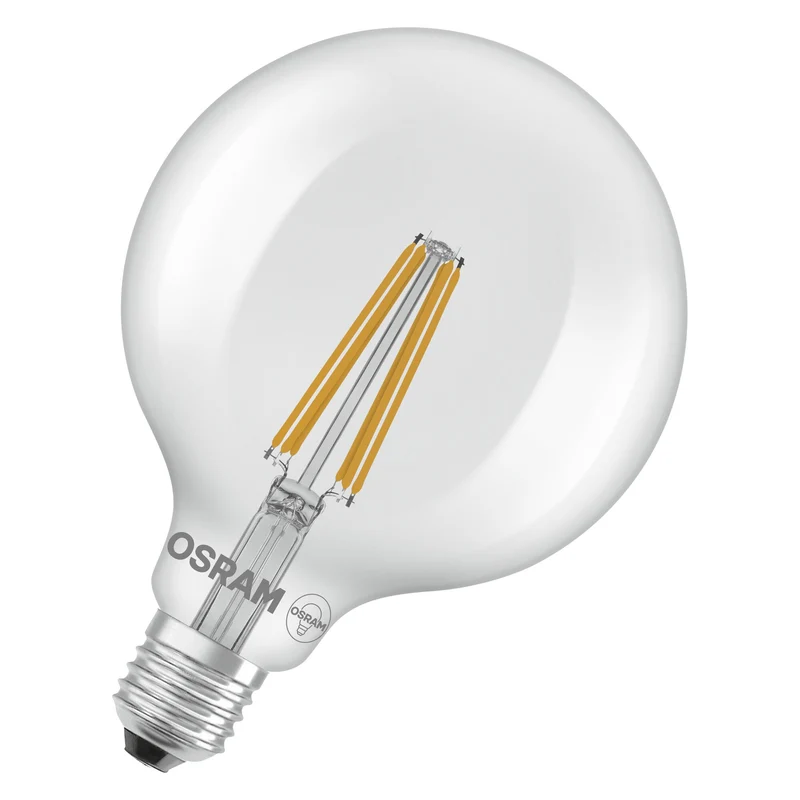 OSRAM lampe globe LED avec filament EEK A, E27, 7.2W, 470lm, blanc froid