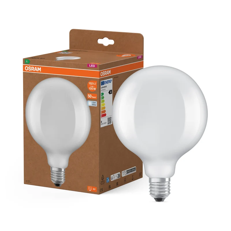 OSRAM ampoule LED à filament EEK A, 7.2W, 4000K, blanc froid, E27