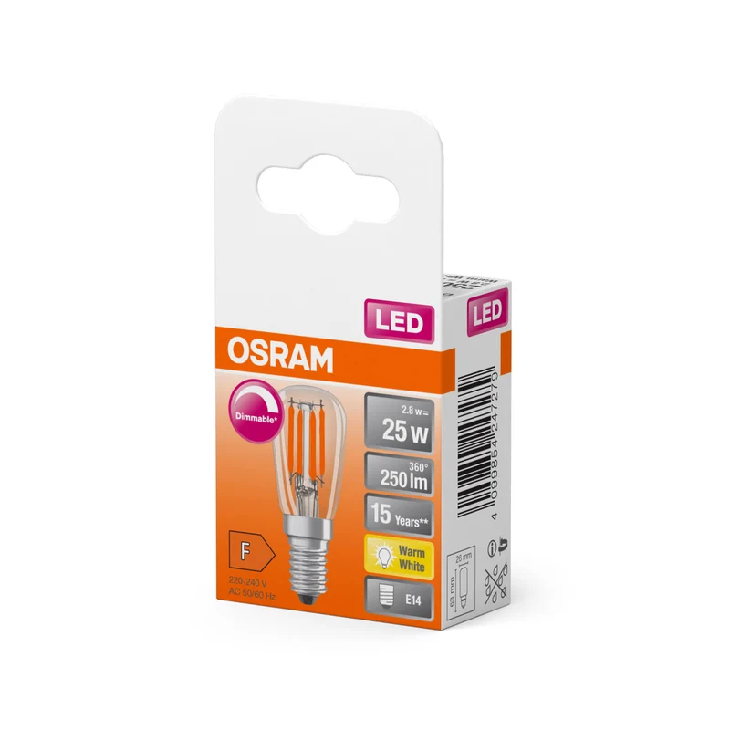 OSRAM LED Spéciale Lampe Claire, 2.8W, 250lm, E14, Blanc chaud