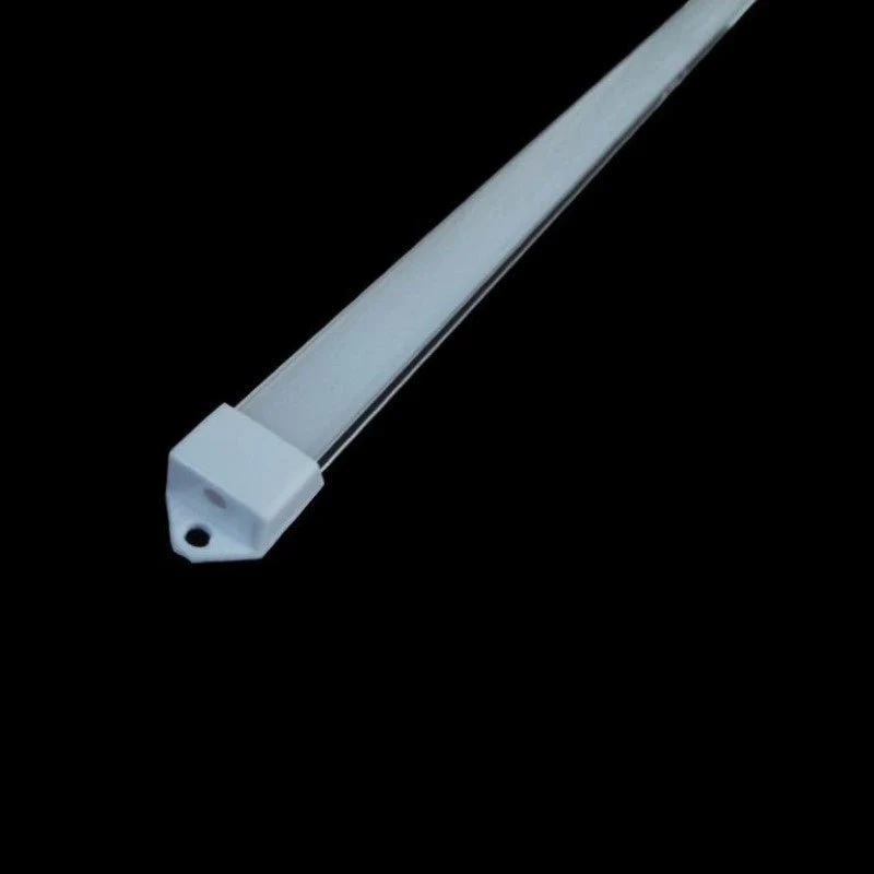 Profilé Aluminium 1m pour Ruban LED - Couvercle Blanc Opaque