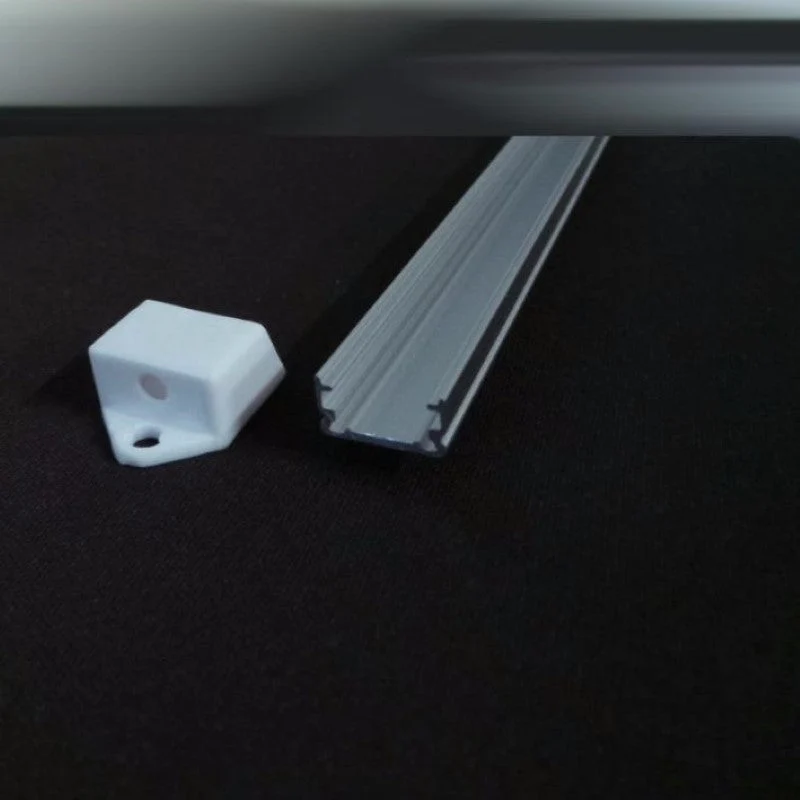 Profilé Aluminium 1m pour Ruban LED - Couvercle Blanc Opaque