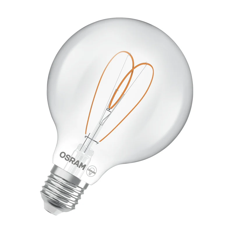 OSRAM Vintage 1906 Globe LED-Lampe Clair, 7.2W, 806lm, 2700K, Blanc chaud, E27