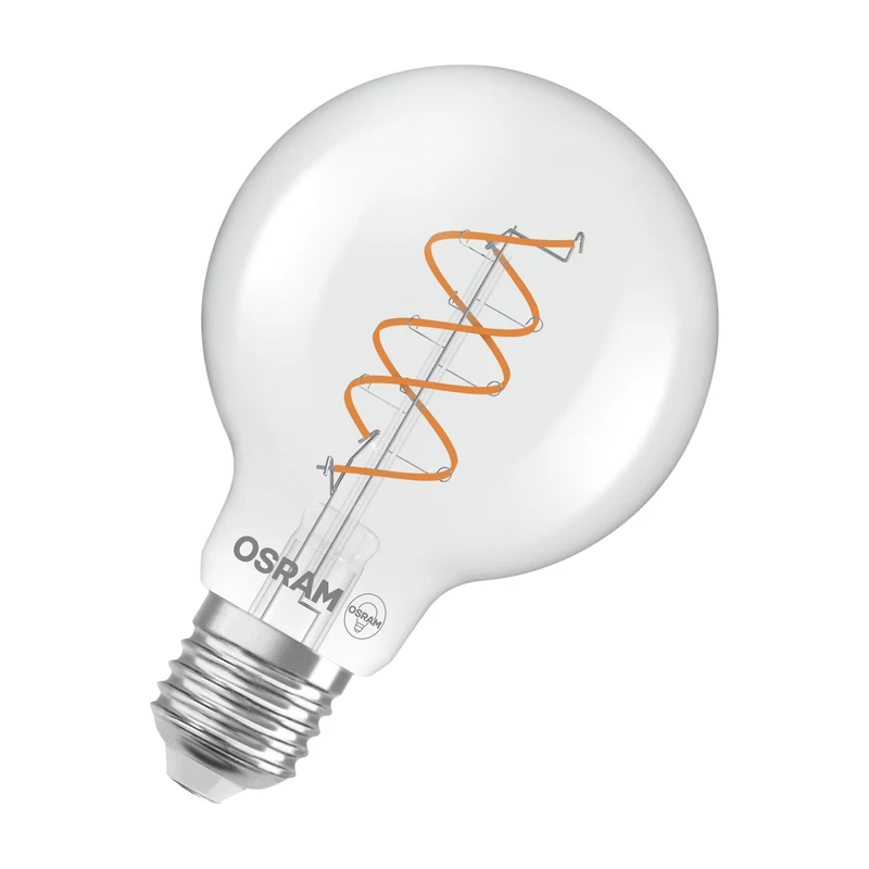 OSRAM Vintage 1906 Globe LED-Lampe Clair, 7.2W, 806lm, E27, Blanc chaud