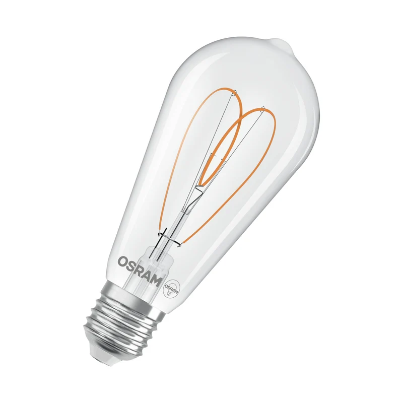 OSRAM Vintage 1906 Edison LED-Lampe Clair, 7.2W, 806lm, E27, Blanc chaud