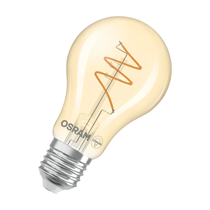 OSRAM Vintage 1906 Classique LED-Lampe Or, 4.9W, 470lm, E27, Blanc chaud confortable