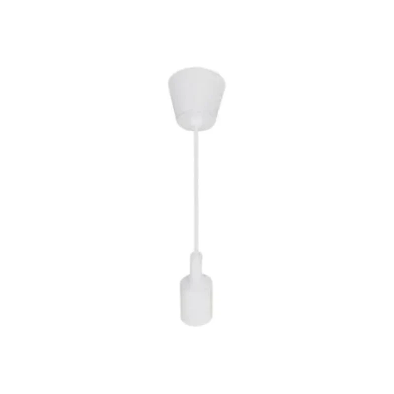 Suspension Ampoule E27 100cm Blanc Mat