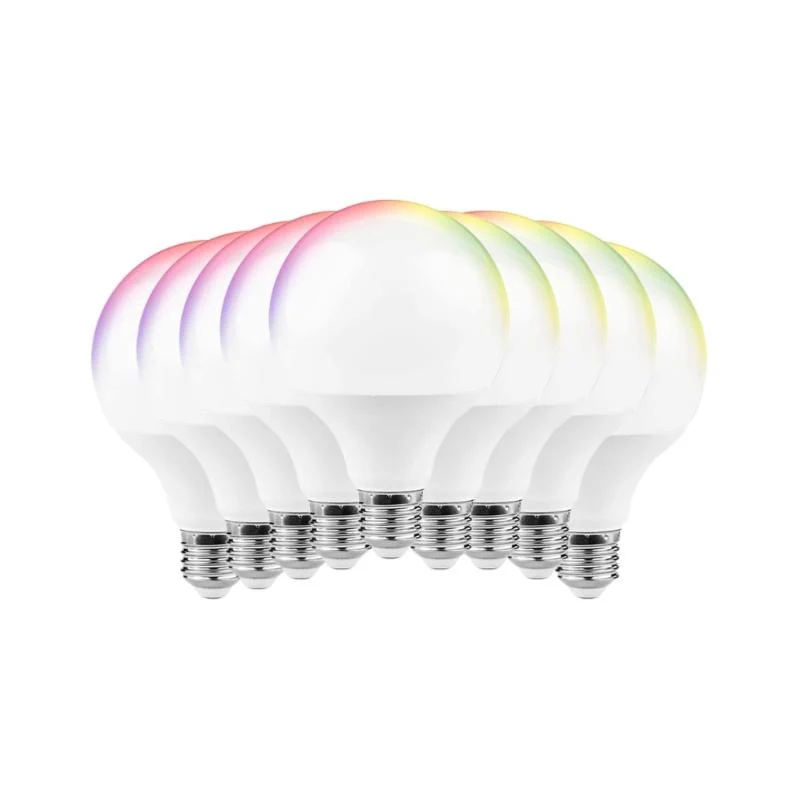Pack de 10 - Ampoule LED Connectée WiFi E27 11W G95 RGBW
