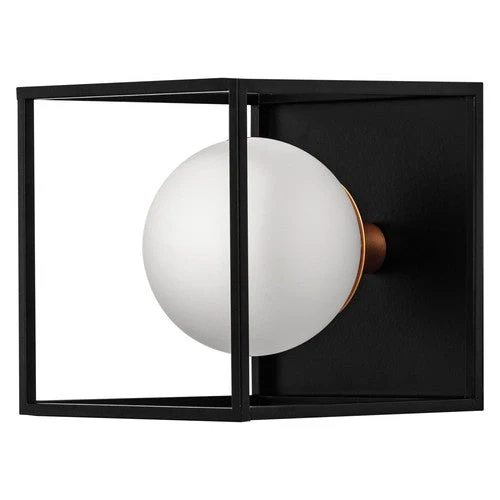 LEDVANCE DECOR Applique murale carrée pour salle de bain IP44, noire, G9