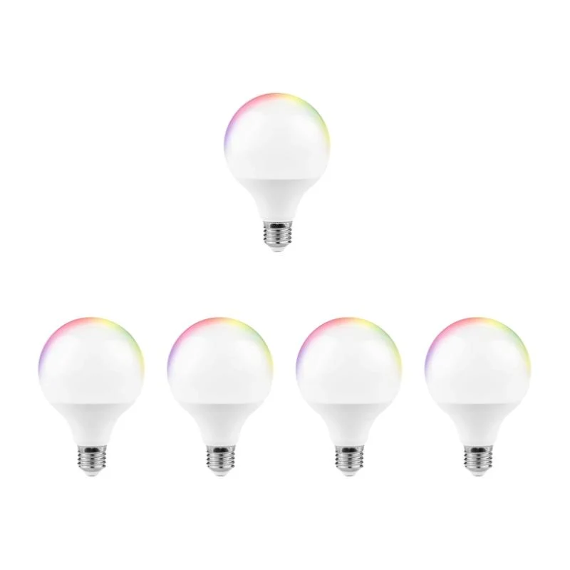 Ampoule LED Connectée WiFi E27 11W G95 RGBW (Lot de 5)