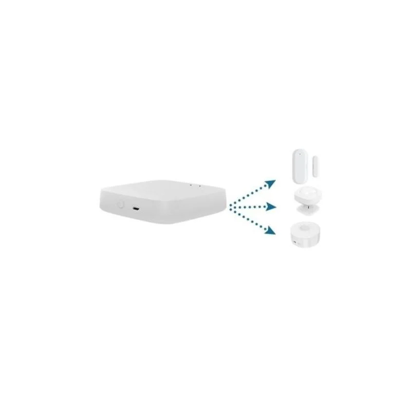 Kit de 4 Têtes Thermostatiques Connectées Universelle avec Ecran LCD + Passerelle ZigBee