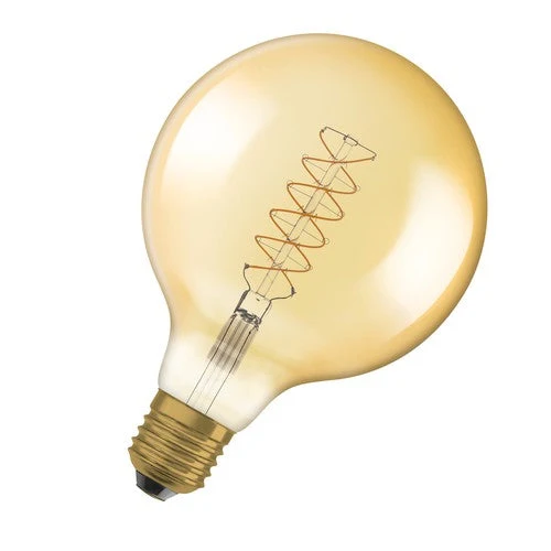 OSRAM Vintage 1906 LED-Lampe, teinte dorée, 4,8W, 420lm, blanc chaud, E27
