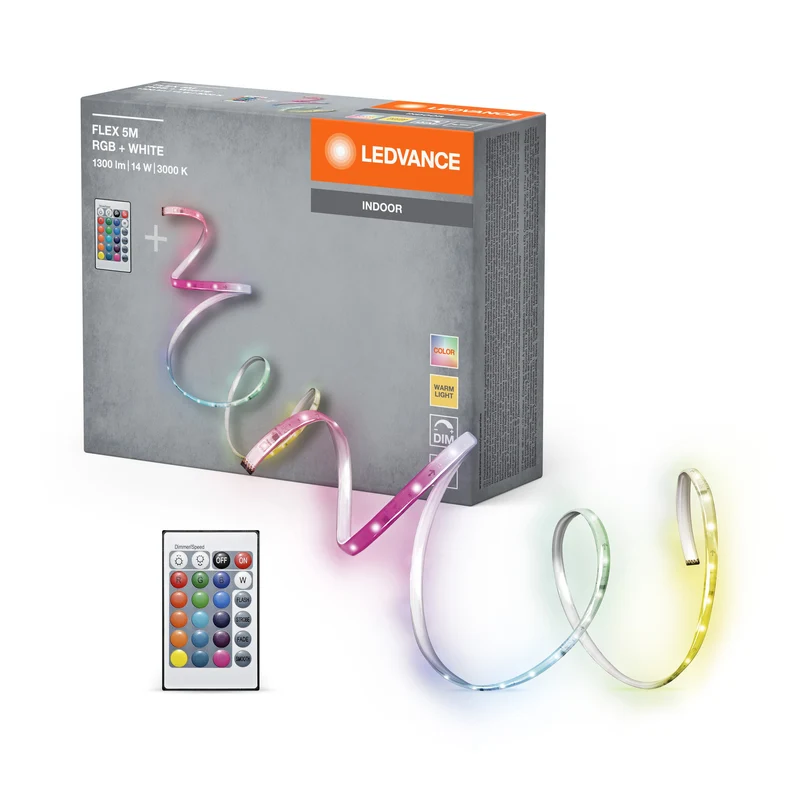 LEDVANCE FLEX 5M Bande LED RC, blanc, 14W, 900lm