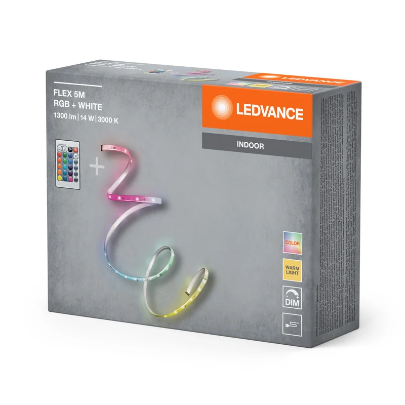 LEDVANCE FLEX 5M Bande LED RC, blanc, 14W, 900lm