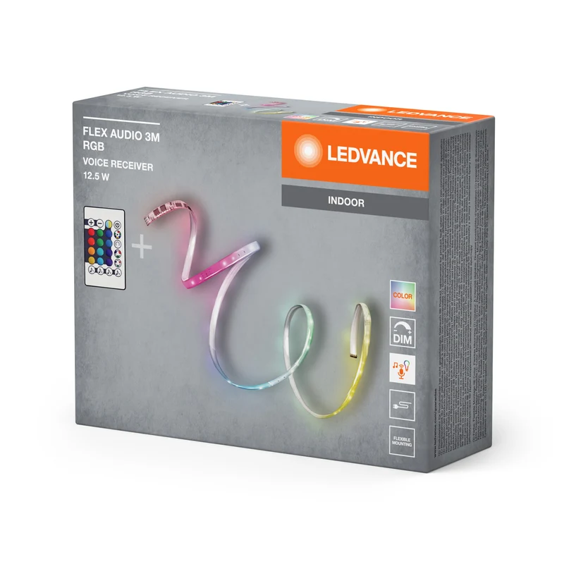 LEDVANCE FLEX AUDIO Bande LED 3M VR RC, blanc, 10W, 120lm
