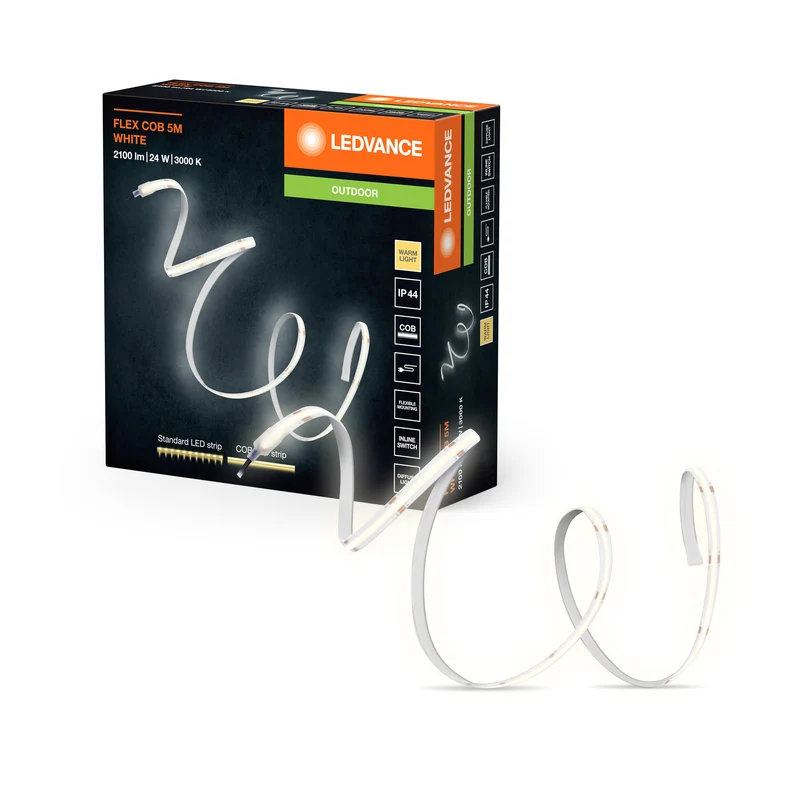 LEDVANCE Bande LED FLEX COB OUTDOOR 5M, blanche, 24W, 1900lm