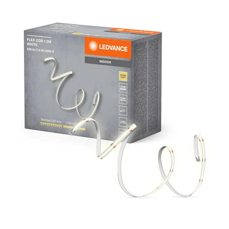 LEDVANCE FLEX COB 1.5M Bande LED, jaune, 8W, 600lm