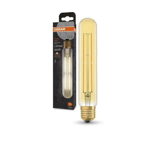 OSRAM Vintage 1906® Lampe Tubulaire Classique, Blanc Chaud, 4W, 400lm, E27