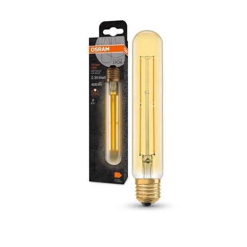 OSRAM Vintage 1906® Lampe Tubulaire Classique, Blanc Chaud, 4W, 400lm, E27