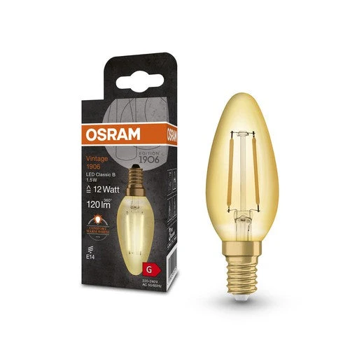 OSRAM Vintage 1906® Classique B LED-Lampe, 1,5W, 120lm, E14