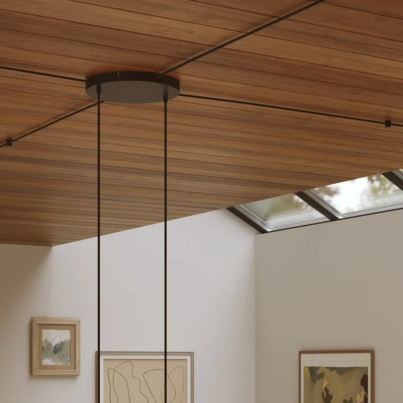 Pavillon rond en aluminium Ø 30 cm avec étrier et câble de mise à la terre, avec 2 trous frontaux - Noir