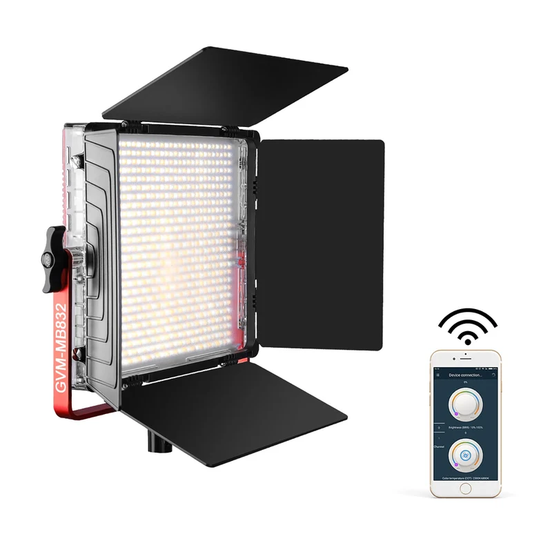 GVM MB832 led studio video light bi color light kit