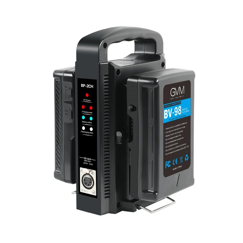 GVM Micro-Series BV-98 Li-Ion V-Mount 2-Battery with Dual Charger Kit