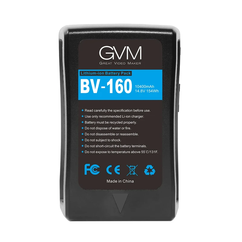 GVM BV-160 Battery both D-Tap and DC outputs