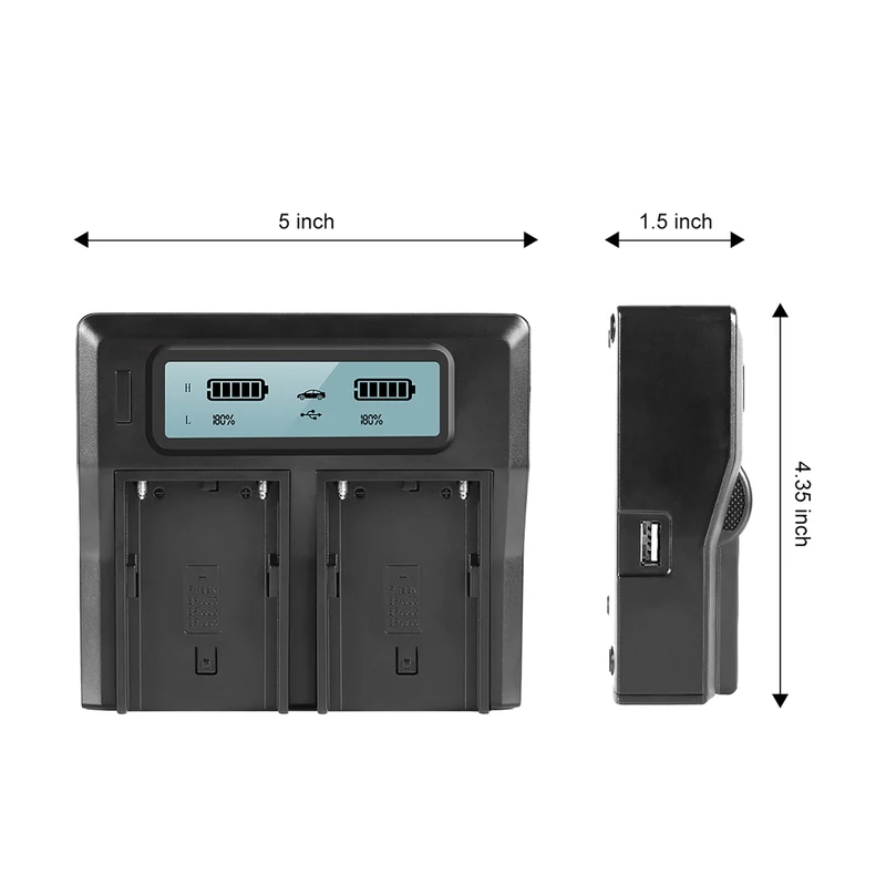GVM BP-U65 5600mAh Battery with Charger for Sony PMW / PXW Series Cameras