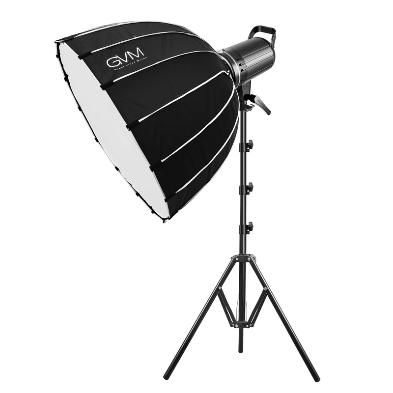 GVM-G100W 90W High Power LED Spotlight Bi-Color Studio Lighting Kit with Lantern Softbox