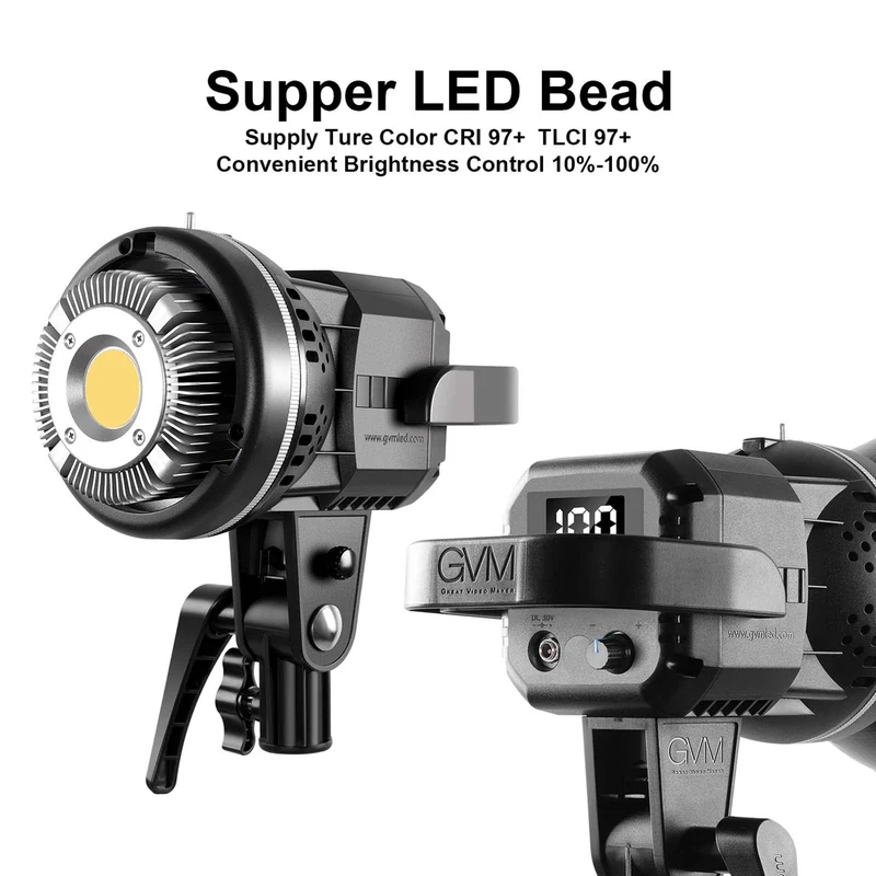 GVM P80S Spotlight Studio LED Video Light