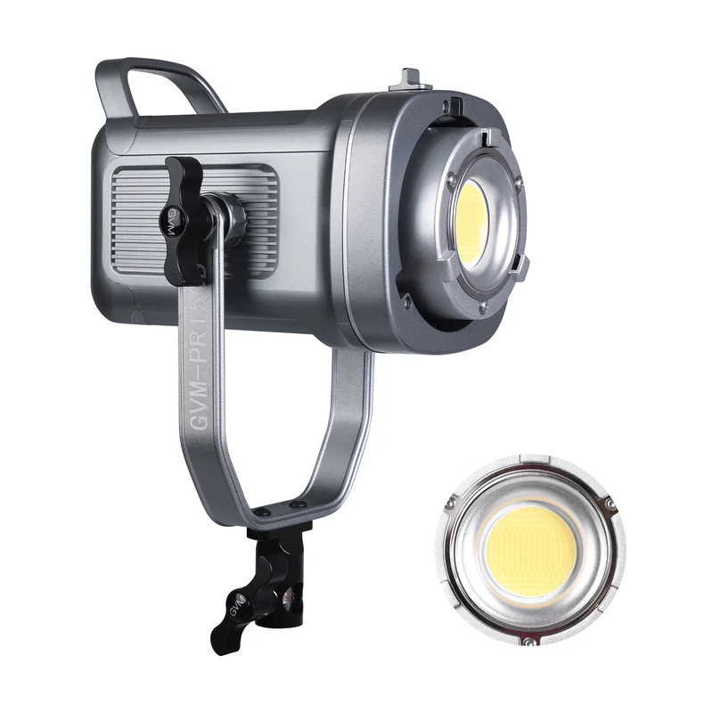 GVM PR150D 150W High Power LED Spotlight Bi-Color Studio Lighting Kit with Lantern Softbox+Light stand