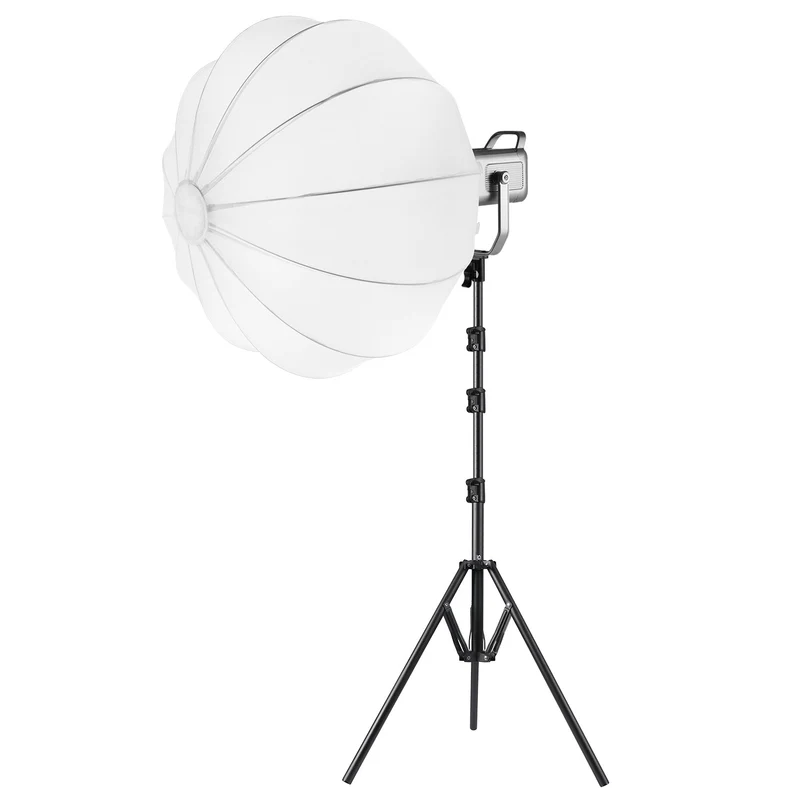 GVM PR150D 150W High Power LED Spotlight Bi-Color Studio Lighting Kit with Lantern Softbox+Light stand