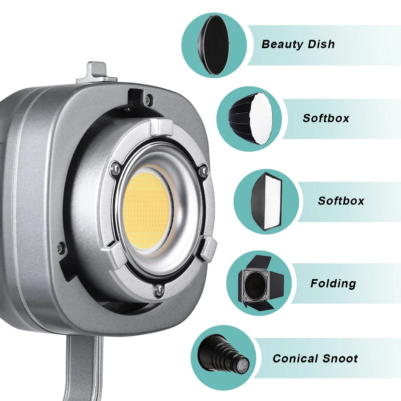GVM PR150D 150W High Power LED Spotlight Bi-Color Studio Lighting Kit with Lantern Softbox+Light stand
