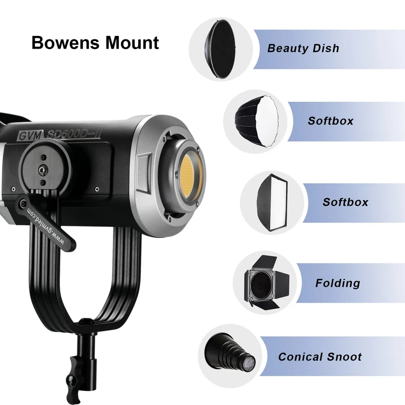 GVM SD600D-II 600W Upgraded Bi-Color LED Video Light
