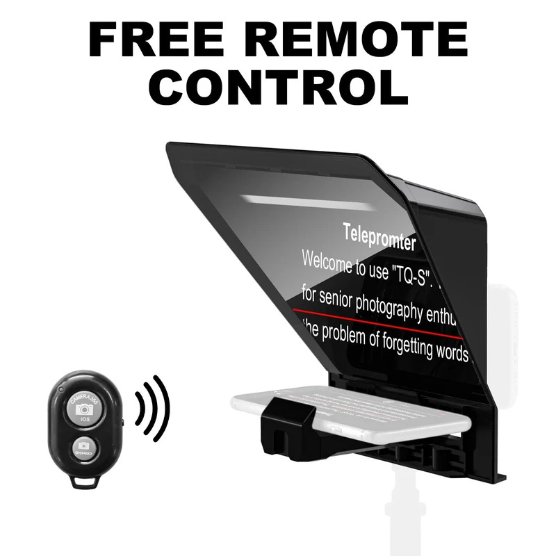 GVM TQ-S Teleprompter for iPad Tablet & Smartphone with Bluetooth APP Control