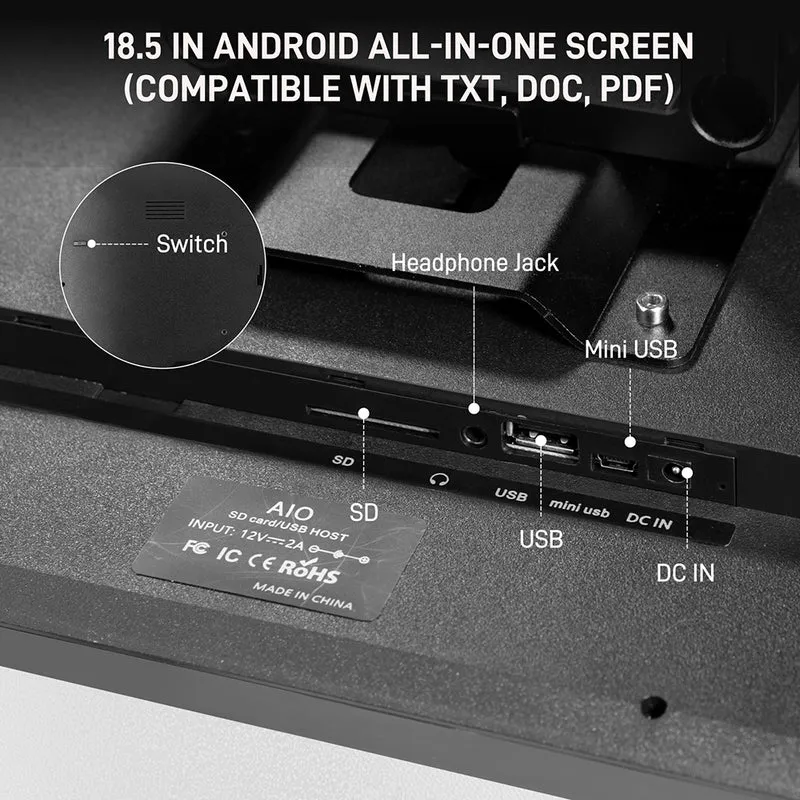 GVM Teleprompter Travel Kit with 18.5" Android All-in-One Monitor